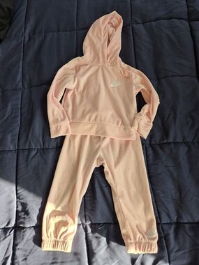 Nike Peach Pink Hoodie and Joggers Set